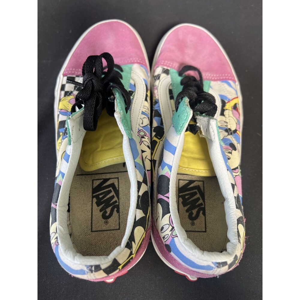 Vans X Disney Old Skool Shoes 80s Mickey Minnie Mouse Mens 7 Womens 8.5 - Picture 8 of 13